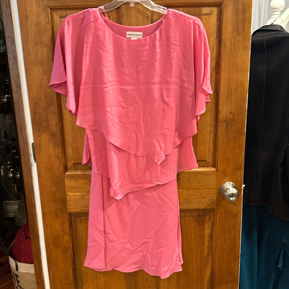2pc chiffon dress- top and skirt - look like one pc when on -